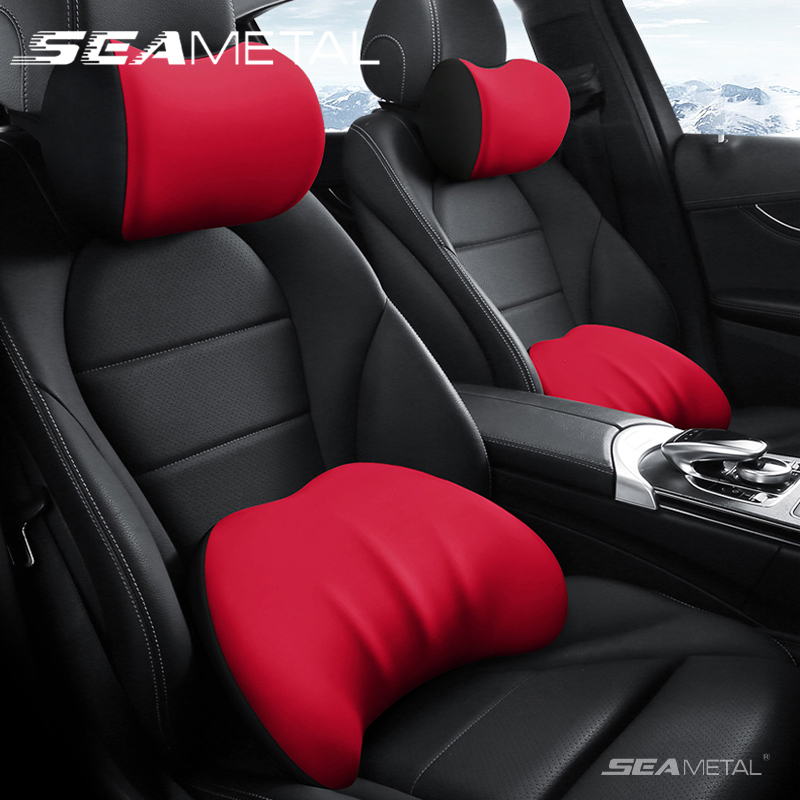 Memory Foam Car Neck Pillow Lumbar Support - SEAMETAL-وسادة مسند رأس للسيارة ، دعم