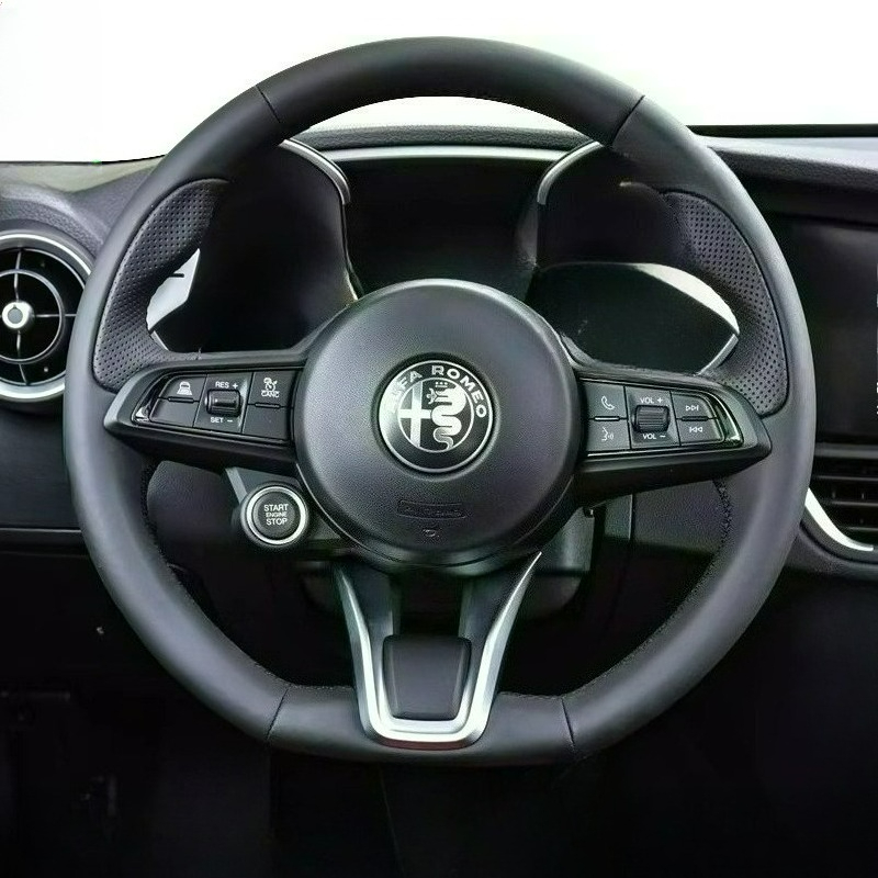 Car Steering Wheel Cover Anti Slip Breathable - غطاء عجلة قيادة السيارة من الجلد