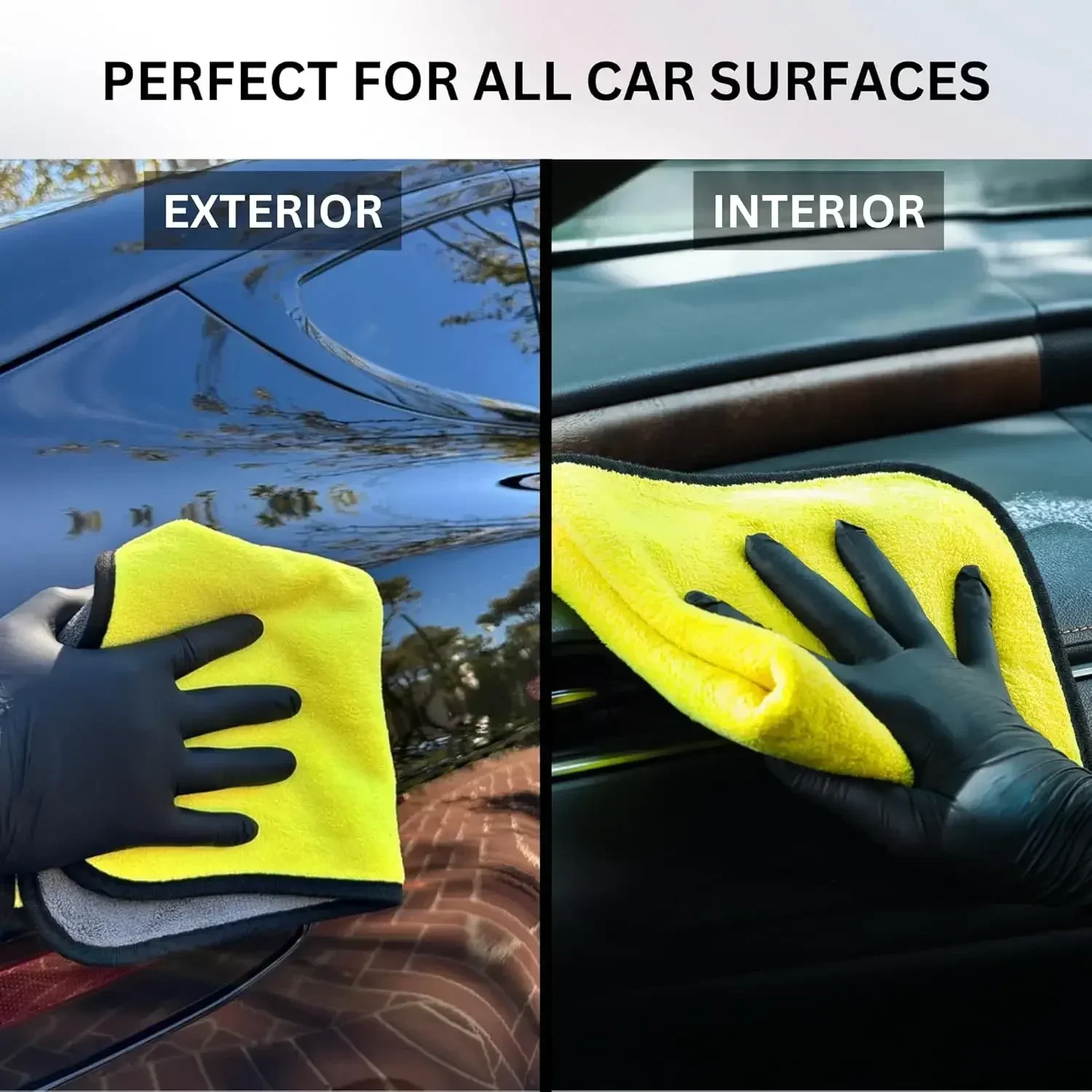 منشفة سيارات من الألياف الدقيق - مراجعة Microfiber Car Drying Towel Super Absorbent وسعره