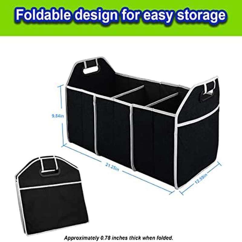 منظم صندوق السيارة القابل للطي - مراجعة Car Trunk Organizer Foldable Storage Box وسعره