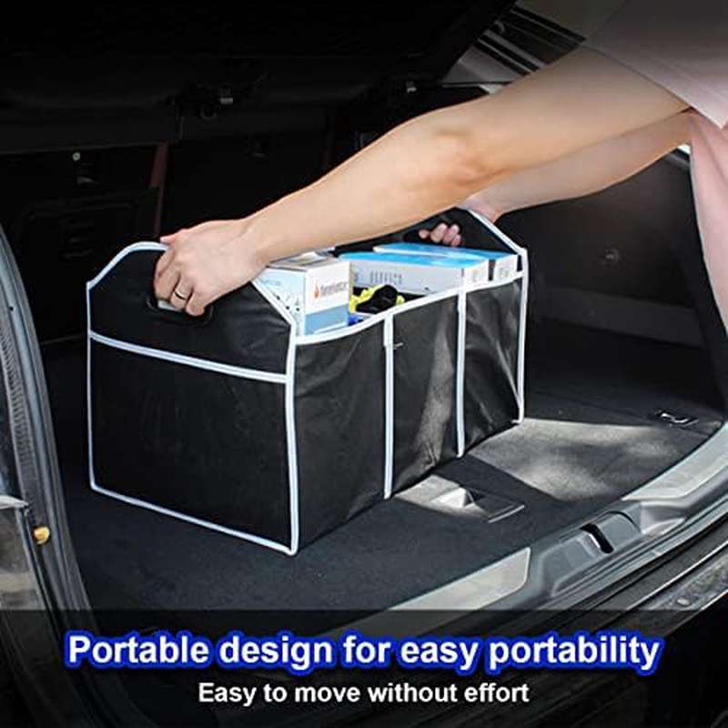 منظم صندوق السيارة القابل للطي - مراجعة Car Trunk Organizer Foldable Storage Box وسعره