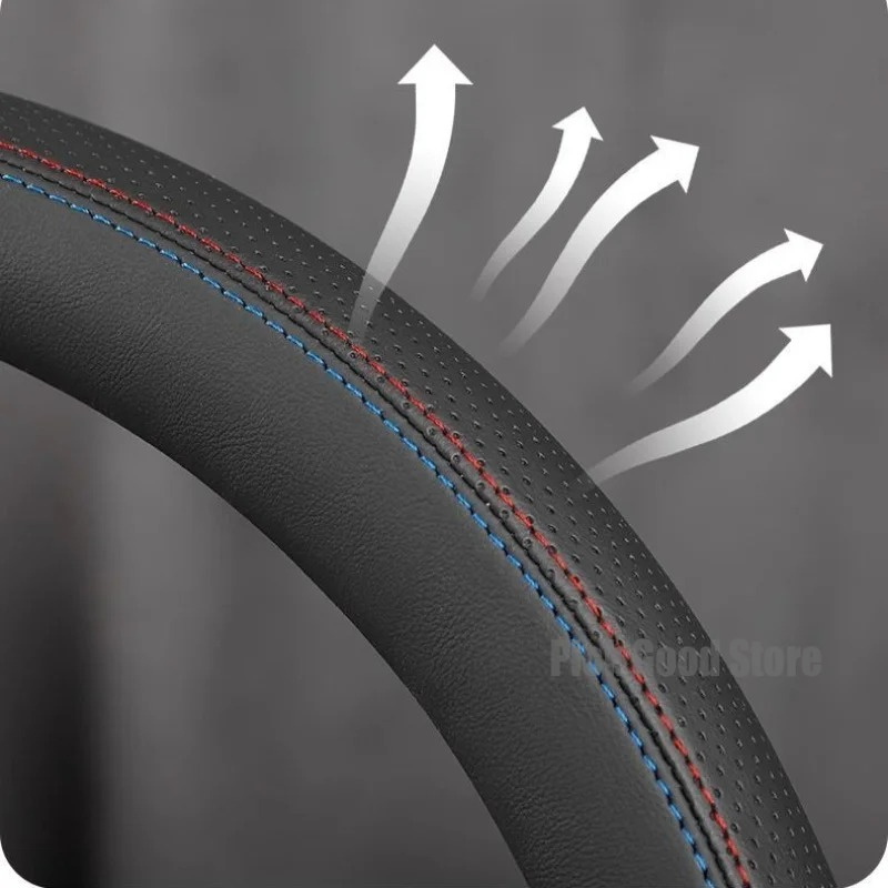 غطاء عجلة قيادة السيارة من جلد - مراجعة Car Steering Wheel Cover Anti Slip Breathable وسعره