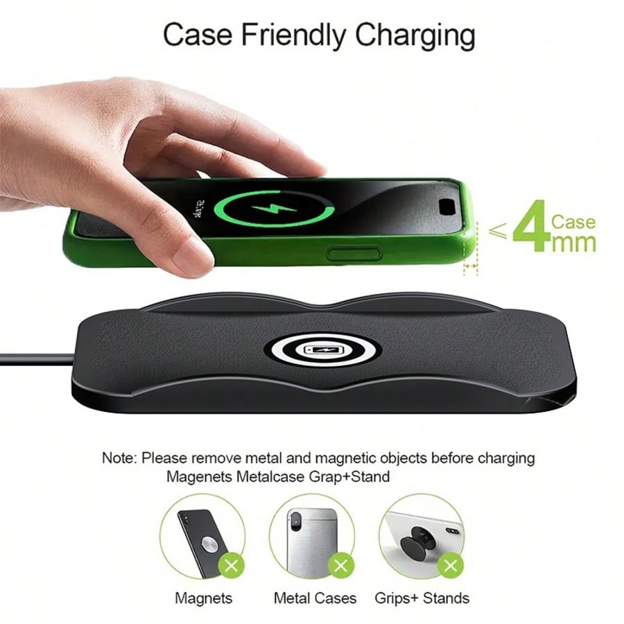 شاحن لاسلكي للسيارة بتصميم مرب - مراجعة Wireless Car Charger Mount Fast Charging وسعره