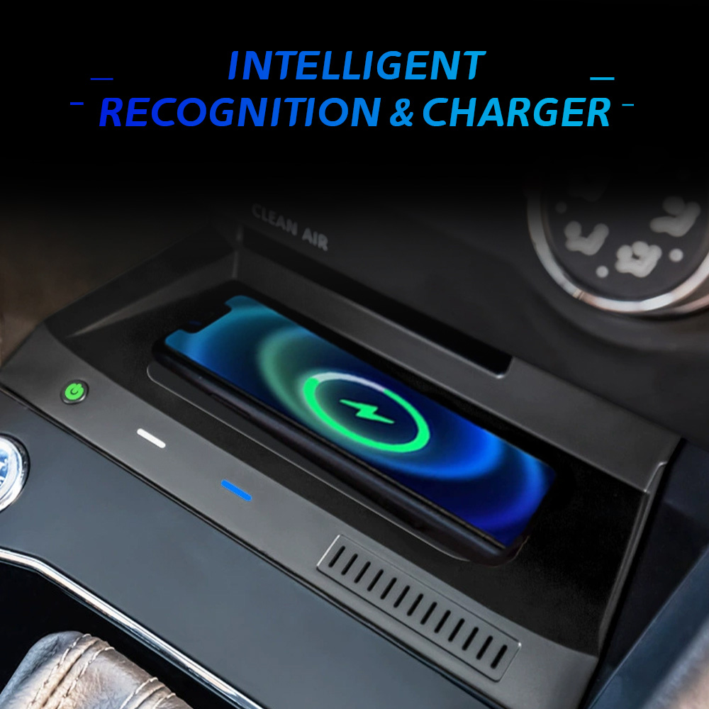 لوحة شحن لاسلكية للسيارة لفولك - مراجعة Wireless Car Charger Mount Fast Charging وسعره