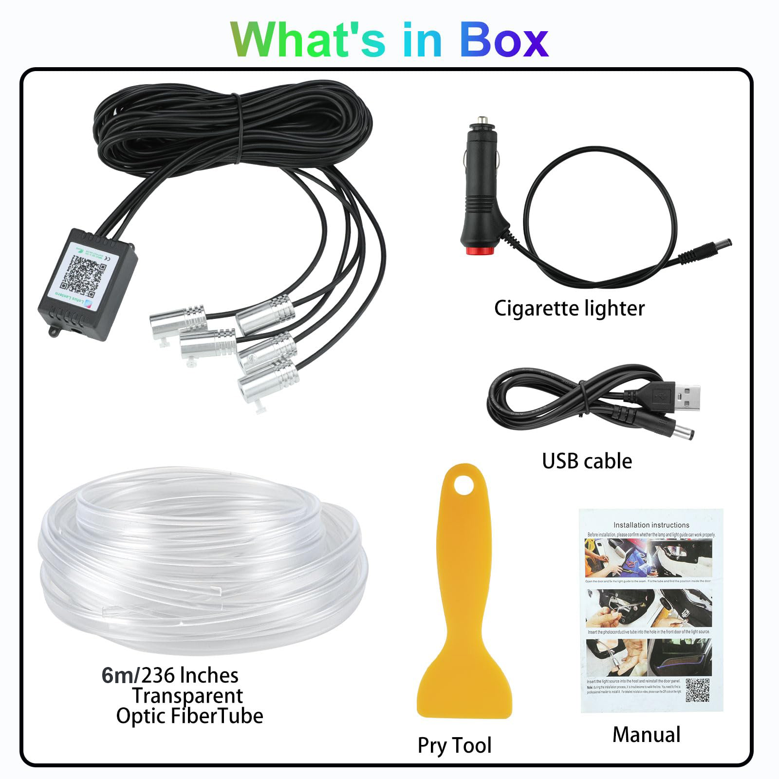 شريط إضاءة نيون مرن DIY بجهد 1 - مراجعة Led Ambient Interior Car Lights App Control وسعره