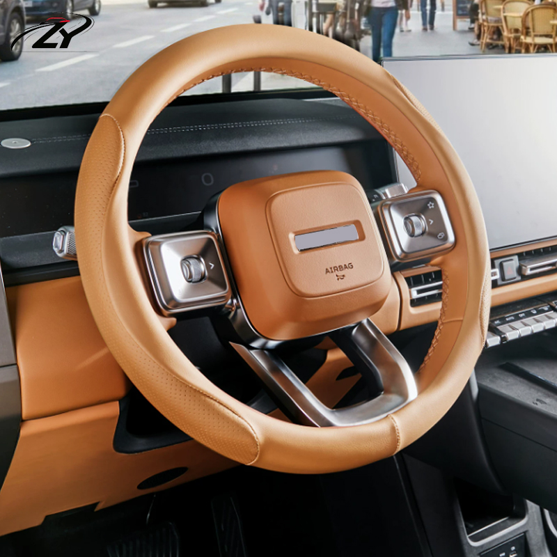 غطاء عجلة قيادة من البولي يوري - مراجعة Car Steering Wheel Cover Anti Slip Breathable وسعره